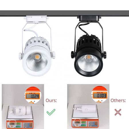 Трековий світильник димований Edisons 30W 3000K 24' CRI>95 білий Premium, зображення 4