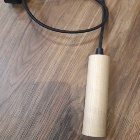 Світильник у скандинавському стилі  Woody-14 з дерев'яним патроном, зображення 2