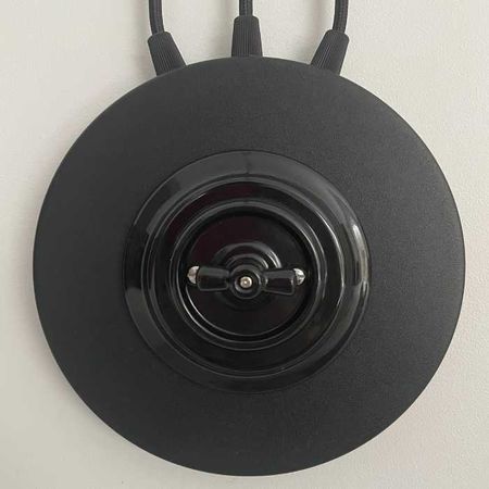 Настінна люстра павук у стилі лофт на 6 лап- комплект для складання з керамічним вимикачем, зображення 3