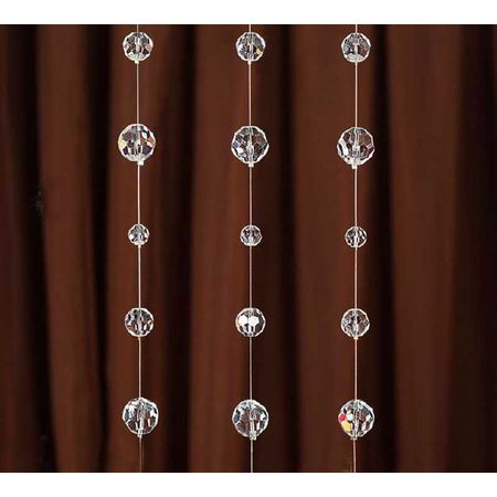 Штора из стеклянных бусин диаметром 5 мм, 10 мм, 18 мм (за 1 нить длиной 1 м) - Edisons