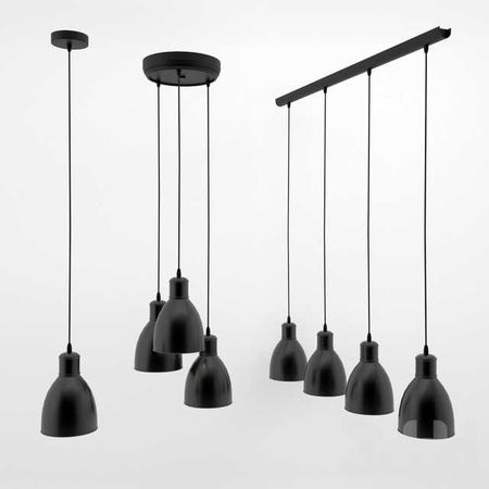 Підвісний світильник в стилі лофт Тres -135 із чорним плафономі білим всередині, зображення 2