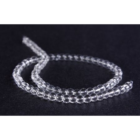 Прозора кругла бусина 6 мм ( за 100 шт.), зображення 2