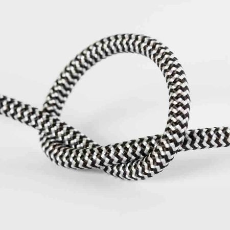 Провод прямой Черно-серебристый 2х0,5мм (ГОСТ) в тканевой оплетке Premium, Цвет провода: черно-серебряный, изображение 2 - Edisons