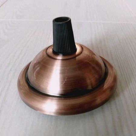 Розетка стельова D65 H25 червона бронза, зображення 3