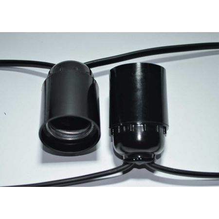 Ретро гірлянда 5 метрів 21 патрон Е27 з вологозахистом ІР33 (Без ламп) Економ, зображення 19