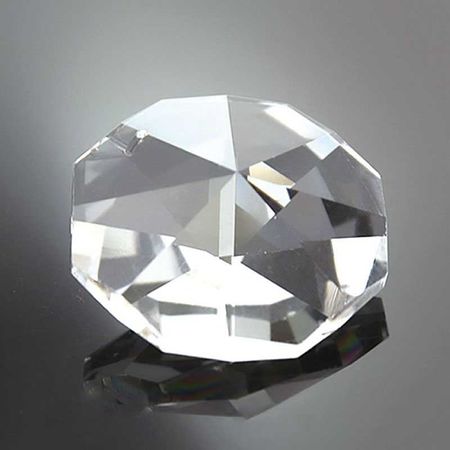 Восьмигранная бусина 14 мм 10 шт стекло хрусталь для люстр и декора - Edisons