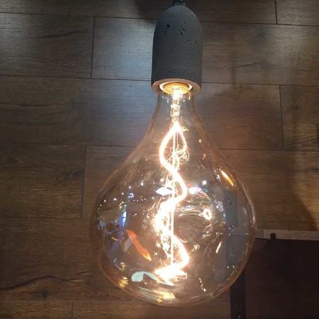 LED лампа Edisons G165 Spiral Gold Е27 5W 2200K димована Premium, зображення 7