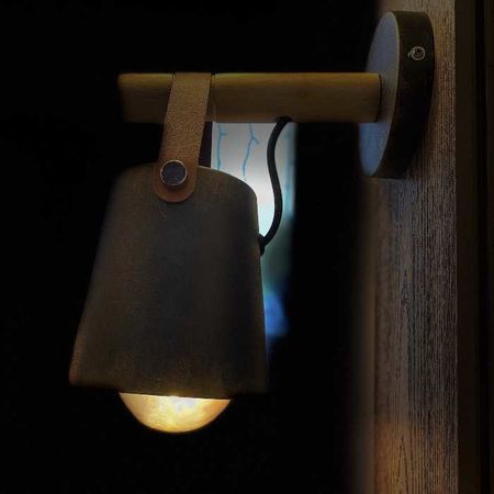 Бра в скандинавском стиле Scan состаренная бронза с абажуром, Цвет: состаренная бронза, изображение 5 - Edisons