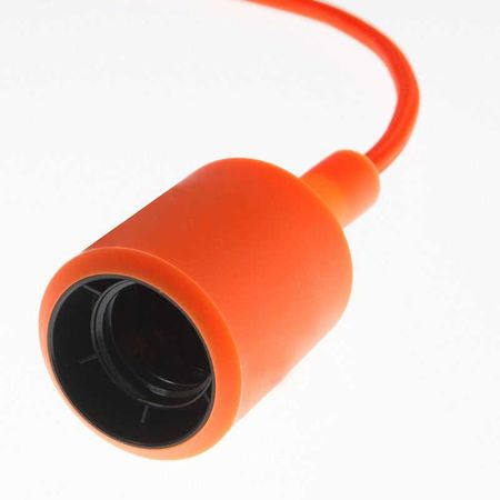 Силіконовий патрон Е27 помаранчевий, Колір: помаранчевий, зображення 5