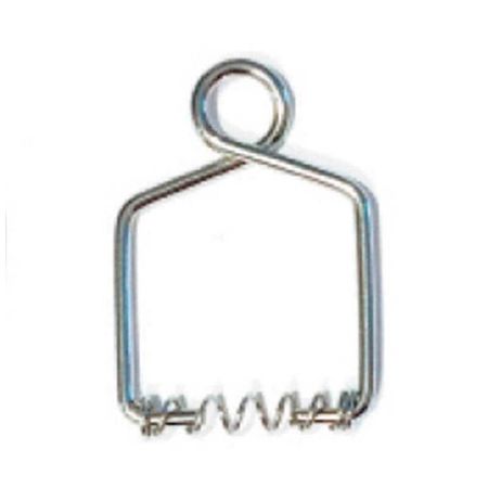 Скоба із пружиною для бусин і підвісок 16 мм (набір10 шт) Silver, Розмір скоби з пружиною, мм: 16