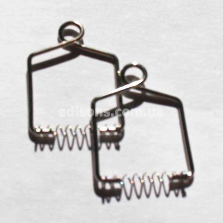 Скоба із пружиною для бусин і підвісок 16 мм (набір10 шт) Silver, Розмір скоби з пружиною, мм: 16, зображення 3