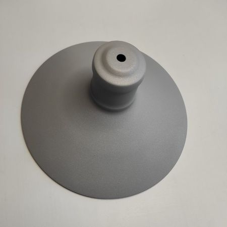 Сталевий абажур 270 мм срібло, зображення 3