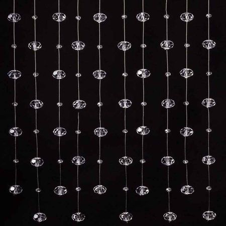 Штора из стеклянных бусин диаметром 6 мм и 16 мм (за 1 нить длиной 1 м) - Edisons