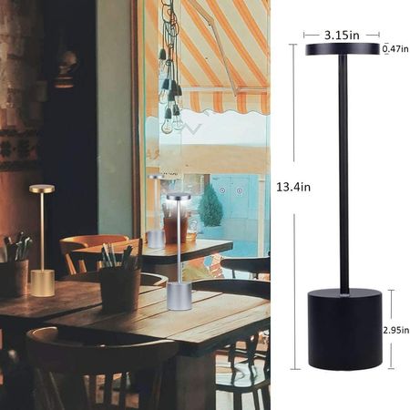 Настільна акумуляторна LED лампа Professional 5200 mAh 3W 2700K IP54 USB біла Premium, Color: White, зображення 13