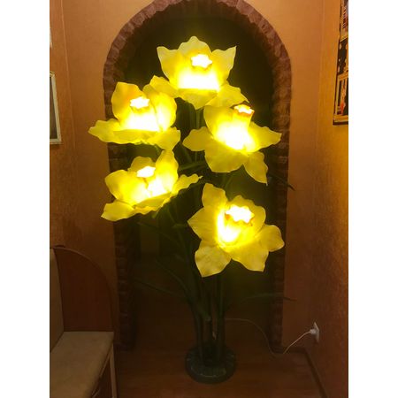 Декоративний напольный світильник ручної роботи Нарцисы, зображення 4