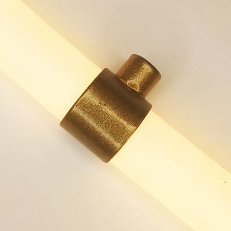 Тримач для гнучкого неону 22 мм металевий MK-2468 золота бронза, Колір: золота бронза, зображення 8