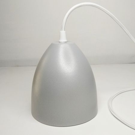Подвесной светильник в скандинавском стиле Cone-S с конусным абажуром серый перламутр, Цвет: серый перламутр, изображение 4 - Edisons