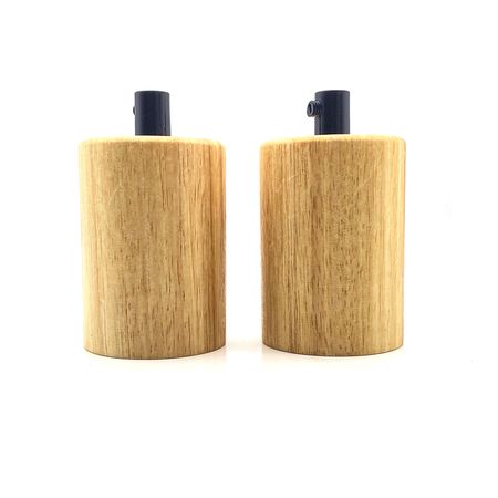 Бра в скандинавском стиле  Woody cylinder-1 с деревянным патроном и хромовым шарниром, Количество источников света: 1, Цвет: дерево, изображение 5 - Edisons