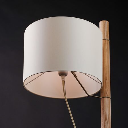 Торшер Nordic Wood дерев'яний (натуральний ясен) з абажуром, зображення 13