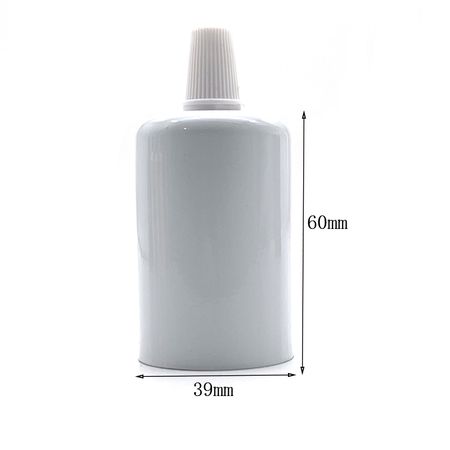 Металевий патрон Е27 білий, Колір: білий, зображення 5