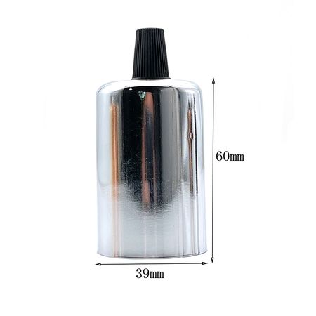 Металевий патрон Е27 хром, Колір: хром, зображення 3