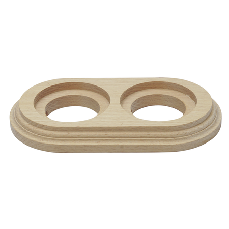 Рамка дерев'яна Keruida світла на 2 пости для накладних вимикачів