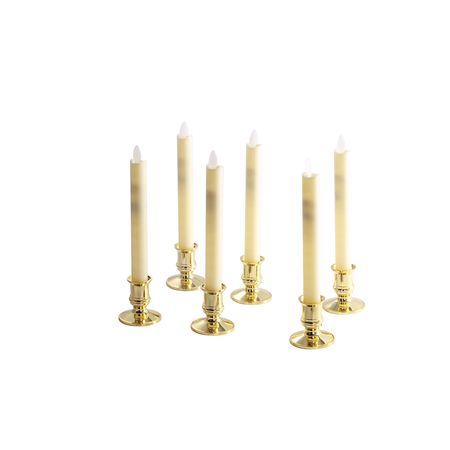 Набір з 2 тонких пластикових PREMIUM LED свічок з підставкою та ДУ, зображення 11