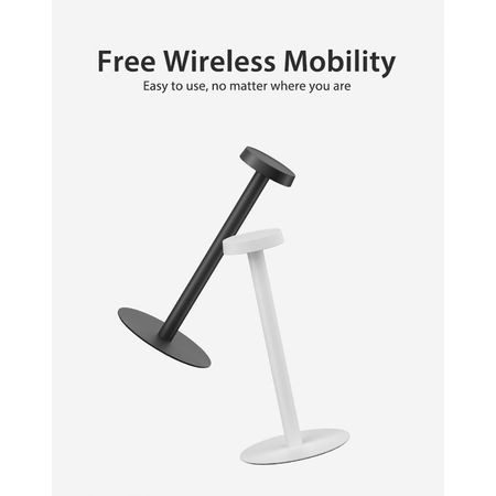 Настільна акумуляторна дизайнерська LED лампа Nordic Style 3400 mAh 3W 2700K IP54 USB біла, Color: White, зображення 15