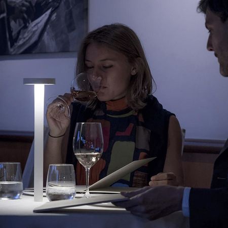 Настільна акумуляторна дизайнерська LED лампа Nordic Style 3400 mAh 3W 2700K IP54 USB біла, Color: White, зображення 25