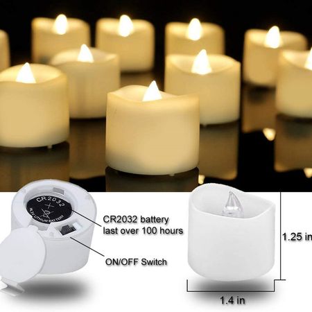 LED свічка Чайна оплавлена 36х35 мм, зображення 13