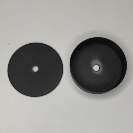 Корпус D88 H32 з кришкою D90 H3 чорний, зображення 4