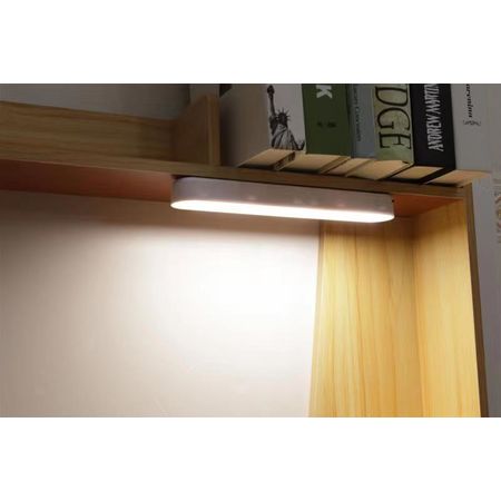 Акумуляторний лінійний LED світильник LN-260 4W 1200mAh 3 режими з сенсорною кнопкою від USB білий на 11 годин від АКБ без датчика руху, зображення 9