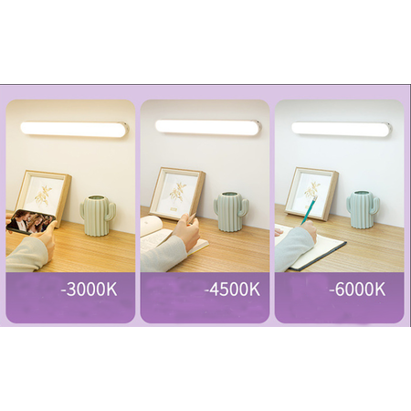 Акумуляторний лінійний LED світильник LN-260 4W 1200mAh 3 режими з сенсорною кнопкою від USB білий на 11 годин від АКБ без датчика руху, зображення 15