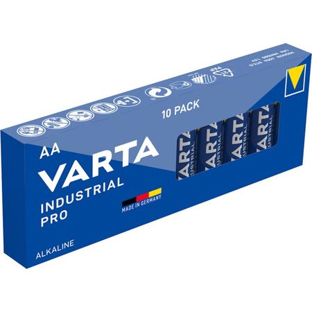 Батарейка щелочная (алкалиновая) Varta Industrial Pro AA пальчикова (1 шт) Германия, изображение 2 - Edisons