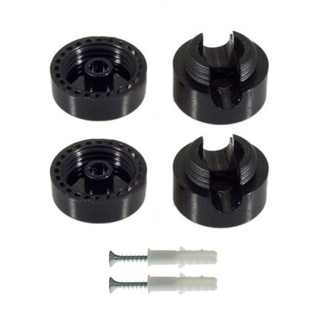 Крепеж фиксатор провода D8 пластиковый для наружной проводки черный, изображение 2 - Edisons