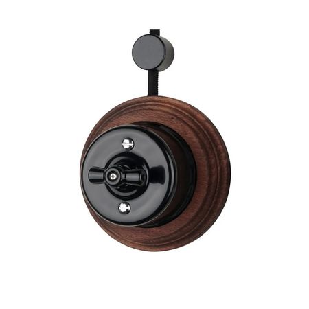 Рамка дерев'яна Keruida темна на 1 пост для накладних вимикачів, зображення 15