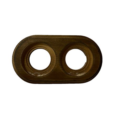 Рамка деревянная Keruida темная на 2 поста для накладных выключателей - Edisons