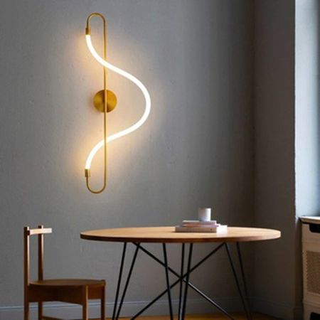 Бра Nordik A неон 3000К золото 1,2м 24W 1800Lm, изображение 5 - Edisons