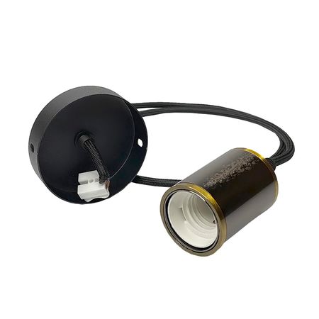 Підвісний світильник у стилі лофт ST-№40-B чорний із золотом, зображення 9