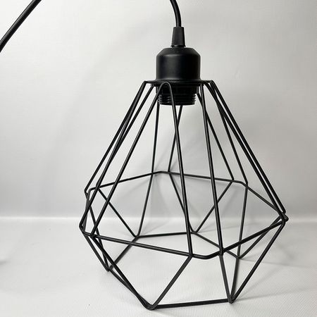 Подвесной светильник в стиле лофт Клетка Бриллиант черный, Количество источников света: 1, Вид: подвесной, Цвет: черный, изображение 5 - Edisons
