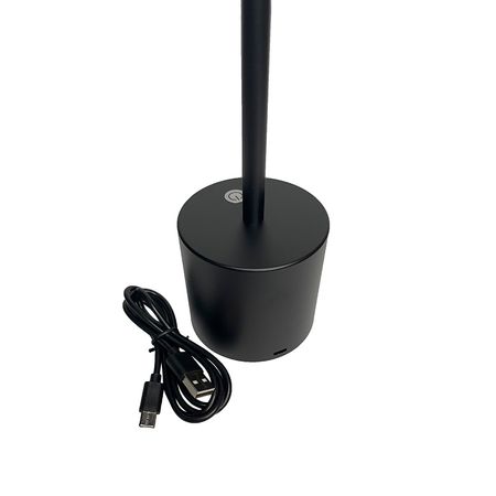 Настольная аккумуляторная LED лампа Professional 5200 mAh 3W 2700K IP54 USB черная Premium, Цвет: черный, изображение 6 - Edisons