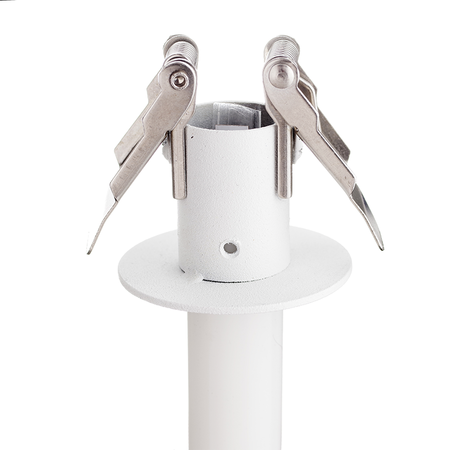 Кріплення гнучкого неону 22 мм стельове прихованого типу металеве біле, зображення 2