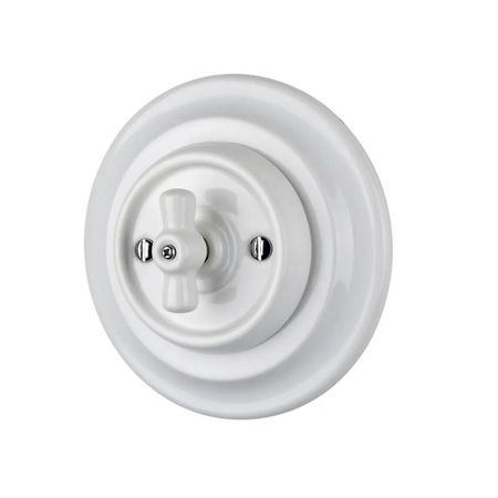 Рамка керамічна Keruida біла на 1 пост для прихованого монтажу, зображення 3