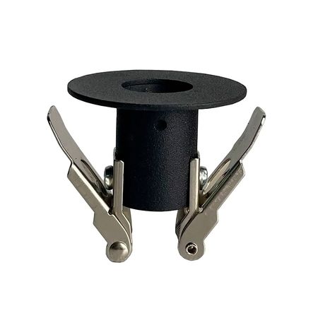 Кріплення гнучкого неону 22 мм стельове прихованого типу металеве чорне, зображення 2