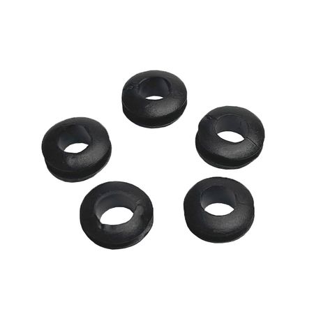 Втулка гумова чорна 6мм, Кількість: 1 шт., Колір: чорний