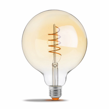 LED лампа Edisons G125 Gold Spiral Е27 4W 2200K димована Premium