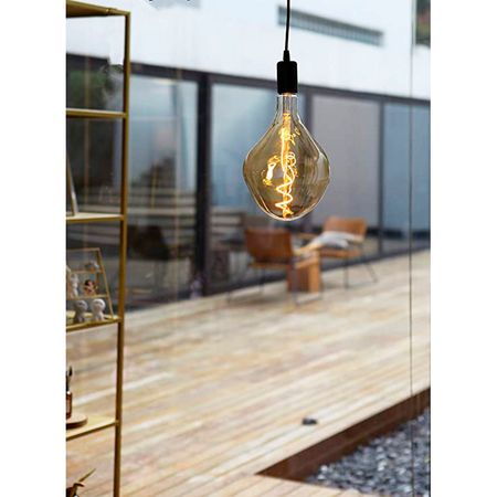 LED лампа Edisons G165 Spiral Gold Е27 5W 2200K димована Premium, зображення 15