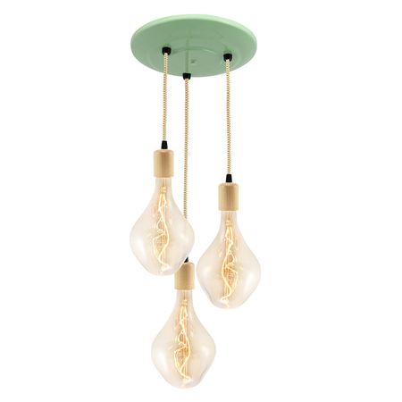 LED лампа Edisons G165 Spiral Gold Е27 5W 2200K димована Premium, зображення 12