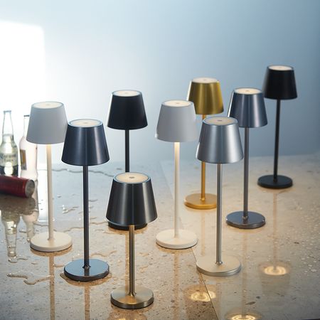 Настільна акумуляторна LED лампа 5200mAh 3.5W 3000K IP54 USB чорна Premium, Color: Black, зображення 7