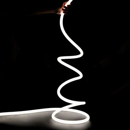 Люстра стельова Nordic U-1-PR підвіс із гнучкого LED неону D22mm Premium, зображення 6